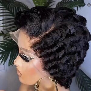 Elegant Black Curly Wig